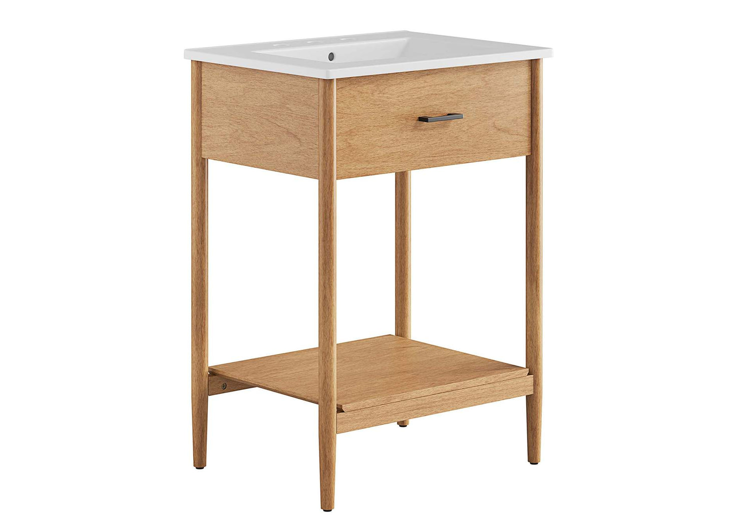 EEI-6660-NAT-WHI Zaire 24" Bathroom Vanity By Modway