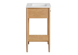 EEI-6660-NAT-WHI Zaire 24" Bathroom Vanity By Modway