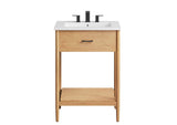 EEI-6660-NAT-WHI Zaire 24" Bathroom Vanity By Modway