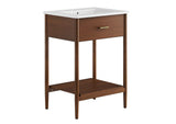 EEI-6660-WAL-WHI Zaire 24" Bathroom Vanity By Modway