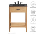 EEI-6661-NAT-BLK Zaire 24" Bathroom Vanity By Modway