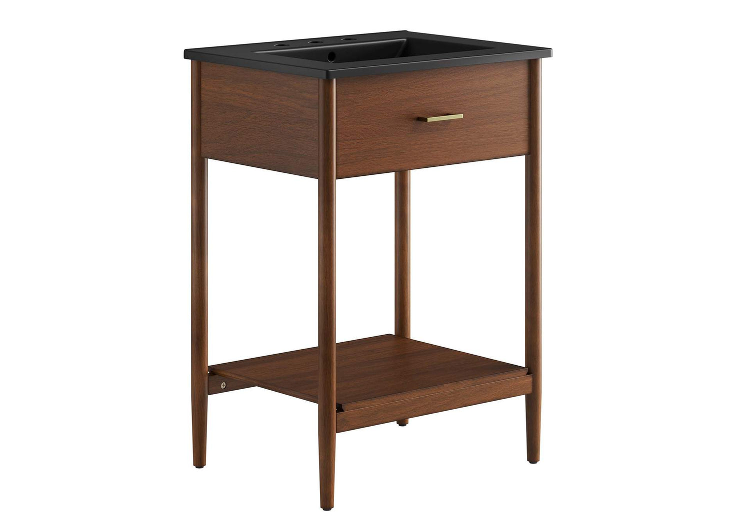 EEI-6661-WAL-BLK Zaire 24" Bathroom Vanity By Modway