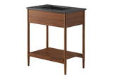 EEI-6663-WAL-BLK Zaire 30" Bathroom Vanity By Modway