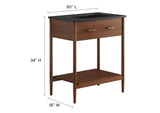 EEI-6663-WAL-BLK Zaire 30" Bathroom Vanity By Modway