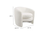 EEI-6666-CLO Affinity Upholstered Boucle Fabric Curved Back Armchair By Modway