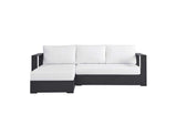 EEI-6670-GRY-WHI Tahoe 2-Piece Outdoor Patio Powder-Coated Aluminum Left-Facing Chaise Sectional Sofa Set By Modway