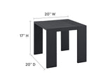 EEI-6673-GRY-WHI Tahoe 3-Piece Outdoor Patio Powder-Coated Aluminum Chaise Lounge Set By Modway