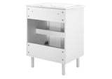 EEI-6677-WHI-WHI Calla 24" Perforated Metal Bathroom Vanity By Modway