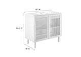 EEI-6678-WHI-WHI Calla 36" Perforated Metal Bathroom Vanity By Modway
