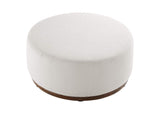 EEI-6682-CLO-WAL Tilden Large 38" Round Boucle Upholstered Upholstered Ottoman By Modway