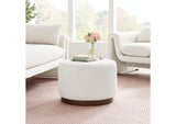 EEI-6683-CLO-WAL Tilden Large 23" Round Boucle Upholstered Upholstered Ottoman By Modway
