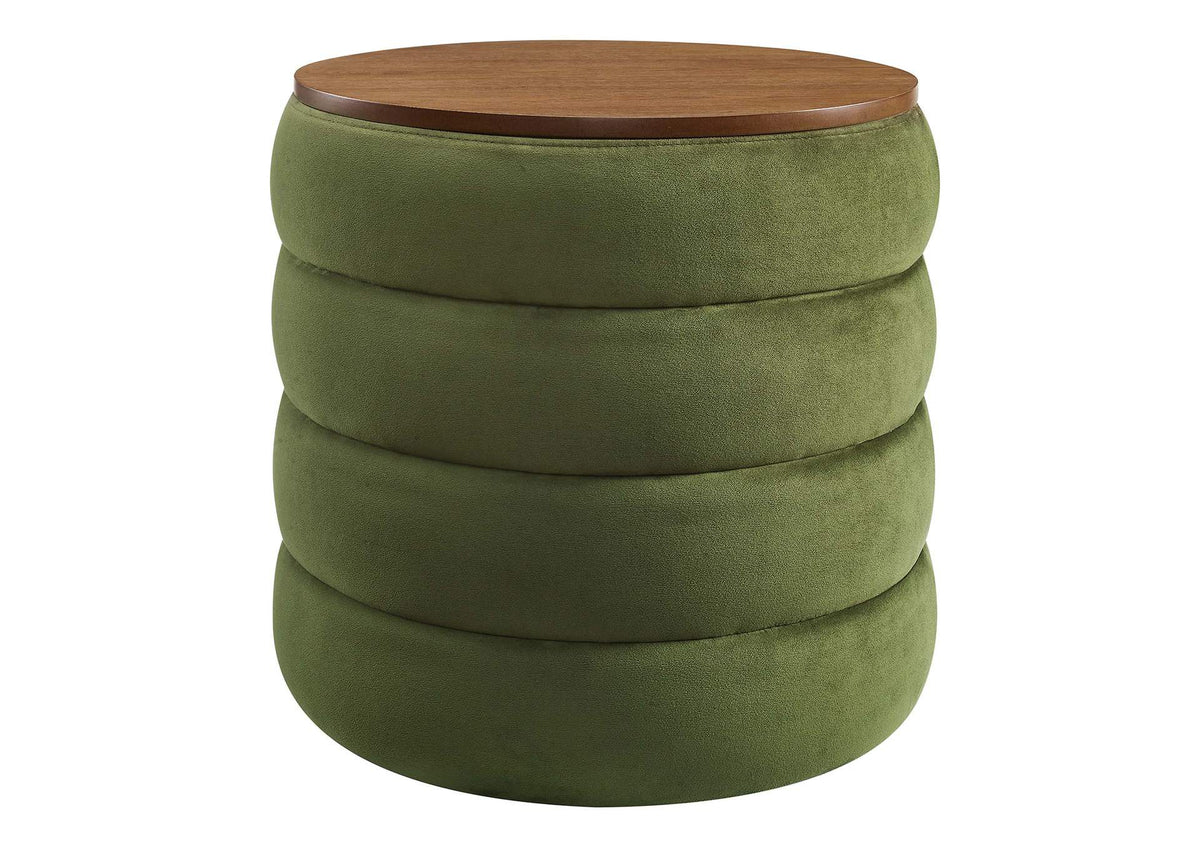 EEI-6684-MOG Mezzo Round Performance Velvet Storage Ottoman By Modway