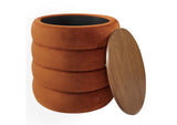 EEI-6684-RUS Mezzo Round Performance Velvet Storage Ottoman By Modway