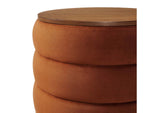 EEI-6684-RUS Mezzo Round Performance Velvet Storage Ottoman By Modway