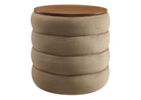 EEI-6684-TAU Mezzo Round Performance Velvet Storage Ottoman By Modway