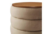 EEI-6684-TAU Mezzo Round Performance Velvet Storage Ottoman By Modway