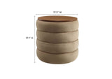 EEI-6684-TAU Mezzo Round Performance Velvet Storage Ottoman By Modway