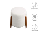 EEI-6686-CLO Riven Upholstered Boucle Fabric Ottoman By Modway