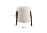 EEI-6686-CLO Riven Upholstered Boucle Fabric Ottoman By Modway