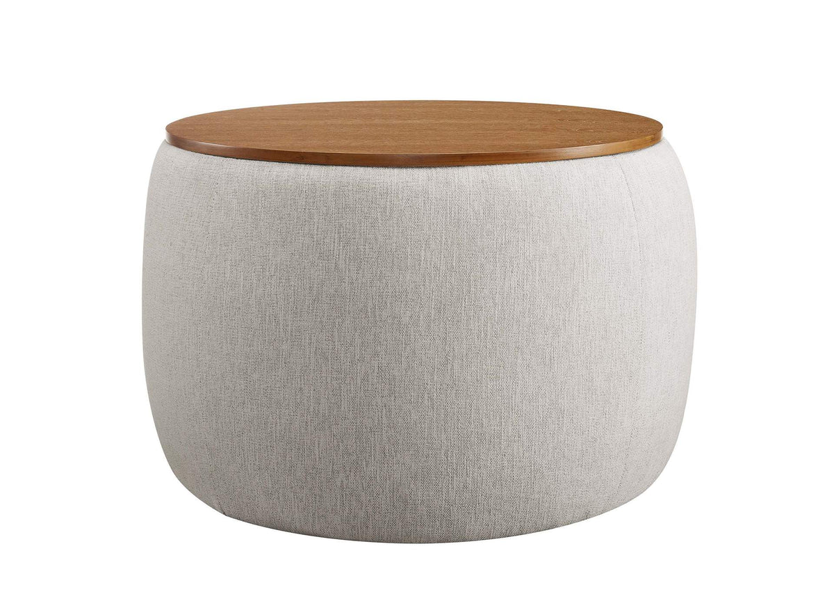 EEI-6688-HEI Perla Woven Heathered Fabric Upholstered Storage Ottoman By Modway