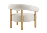 EEI-6689-IVO-NAT Sable Upholstered Fabric Armchair By Modway