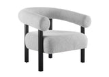 EEI-6689-LGR-BLK Sable Upholstered Fabric Armchair By Modway