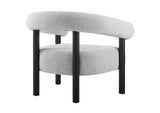 EEI-6689-LGR-BLK Sable Upholstered Fabric Armchair By Modway