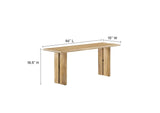 EEI-6690-OAK Amistad 60" Wood Dining Table And Bench Set By Modway
