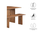 EEI-6690-WAL Amistad 60" Wood Dining Table And Bench Set By Modway