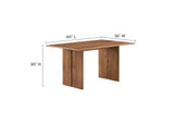 EEI-6690-WAL Amistad 60" Wood Dining Table And Bench Set By Modway