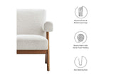 EEI-6703-IVO Lyra Boucle Fabric Armchair Set Of 2 By Modway
