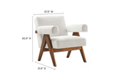 EEI-6703-IVO Lyra Boucle Fabric Armchair Set Of 2 By Modway