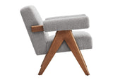EEI-6703-LGR Lyra Boucle Fabric Armchair Set Of 2 By Modway