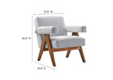 EEI-6704-HLG Lyra Fabric Armchair Set Of 2 By Modway