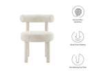 EEI-6705-IVO Toulouse Boucle Fabric Dining Chair Set Of 2 By Modway
