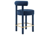 EEI-6708-MID-GLD Toulouse Performance Velvet Counter Stool Set Of 2 By Modway