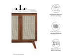 EEI-6715-WAL-WHI Soma 30" Bathroom Vanity By Modway