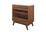EEI-6715-WAL-WHI Soma 30" Bathroom Vanity By Modway