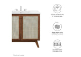 EEI-6717-WAL-WHI Soma 36" Bathroom Vanity By Modway