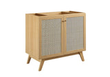 EEI-6718-OAK-BLK Soma 36" Bathroom Vanity By Modway
