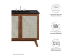 EEI-6718-WAL-BLK Soma 36" Bathroom Vanity By Modway