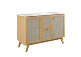 EEI-6719-OAK-WHI Soma 48" Single Sink Bathroom Vanity By Modway