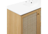 EEI-6719-OAK-WHI Soma 48" Single Sink Bathroom Vanity By Modway