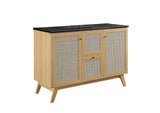 EEI-6720-OAK-BLK Soma 48" Single Sink Bathroom Vanity By Modway