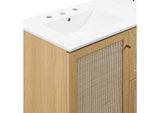 EEI-6721-OAK-WHI Soma 48" Double Sink Bathroom Vanity By Modway