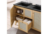 EEI-6722-OAK-BLK Soma 48" Double Sink Bathroom Vanity By Modway