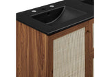 EEI-6722-WAL-BLK Soma 48" Double Sink Bathroom Vanity By Modway