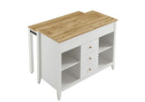 EEI-6728-OAK-WHI Farmstead Kitchen Island By Modway