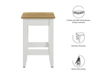 EEI-6729-OAK-WHI Sunbrook Kitchen Stool By Modway