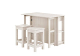 EEI-6731-WMA Meadowbrook 3-Piece Kitchen Island And Stool Set By Modway